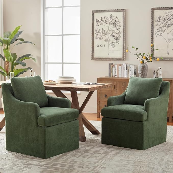 VKNOW Upholstered Dining Chairs Set of 4, Modern Kitchen Chairs Dinner Chairs
