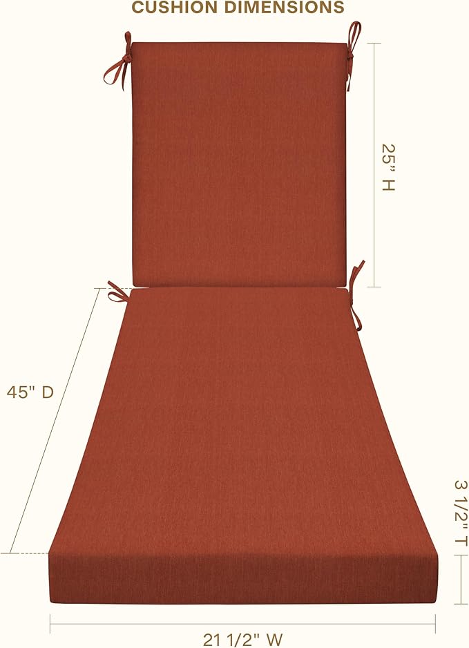 Honeycomb Outdoor Chaise Lounge Cushion