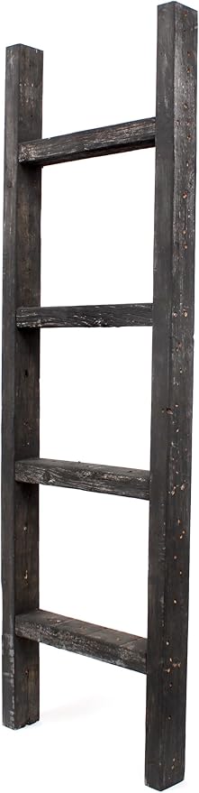 BARNWOODUSA Rustic Decorative Ladder
