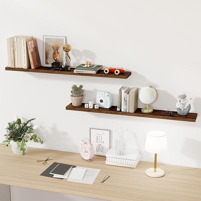 Floating Shelves for Wall, 48 Inch Floating Shelves for Home Decor, Wall