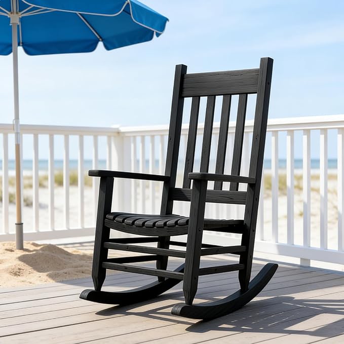 Oversized Outdoor Wooden Rocking Chair