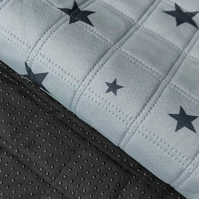 RIOUSSI Washable Pee Pads for Dogs, Reusable, Absorbent, Leakproof, Non Slip Pet Puppy Pads for Potty Training. Gray Stars, 36x41 Inch(4pack)