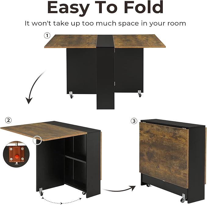 Tiptiper Folding Dining Table