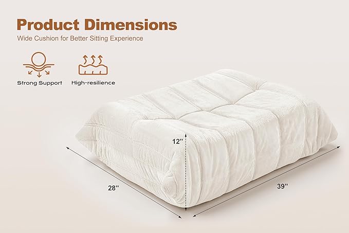 Bean Bag Pouf Ottoman, Foot Stool, Foot Rest