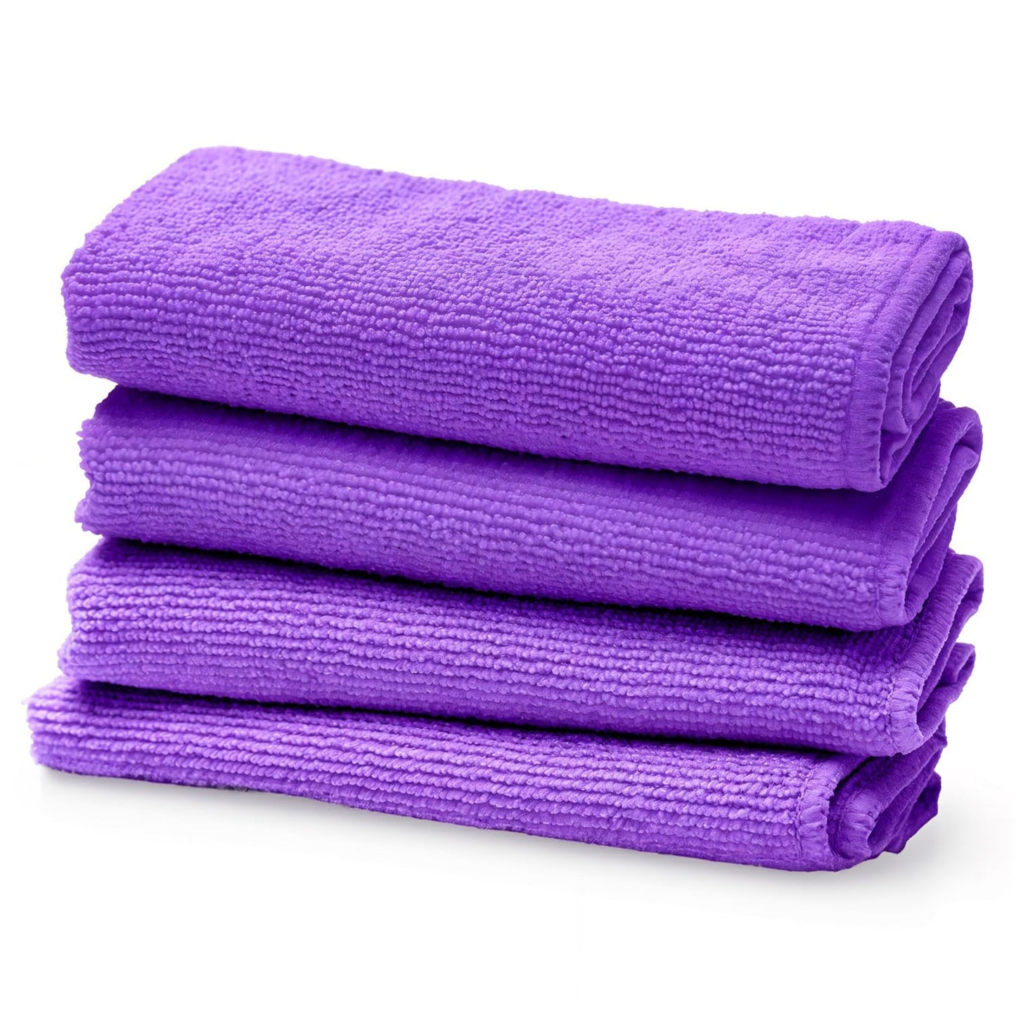 Screen Mom Screen Cleaner Purple Microfiber Cloths (4-Pack) - Microfiber Screens Cleaner Cloths, TV Cleaning Cloth for Electronic Cleaners, Laptop, Computer & Car Screens Cleaning Kit, TV Cleaners