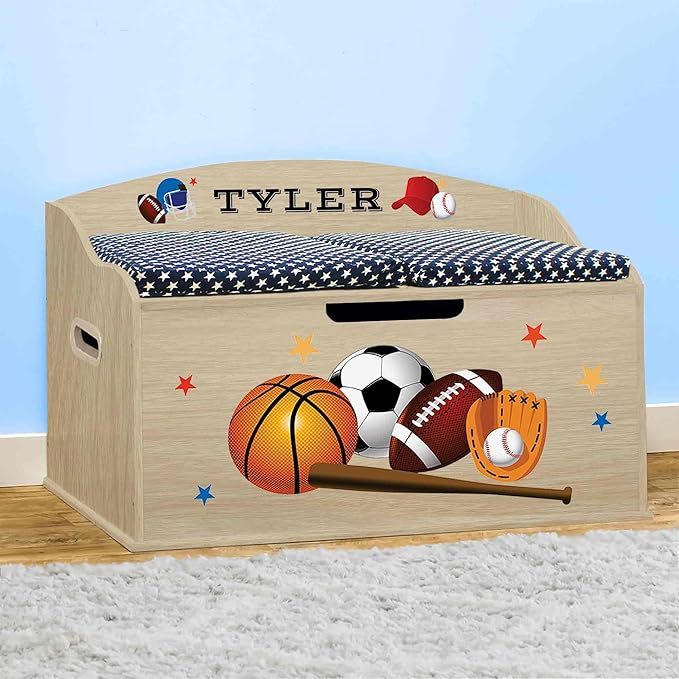 DIBSIES Personalized Creative Wonders Toy Box, 30 x 19.25 x 18 inches,