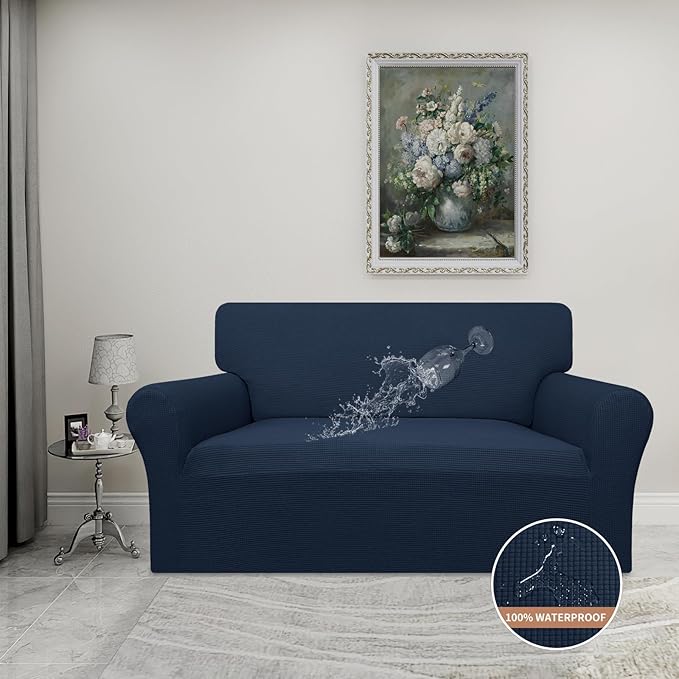 Easy-Going 100% Waterproof Loveseat Couch Cover, Dual Waterproof Sofa Cover