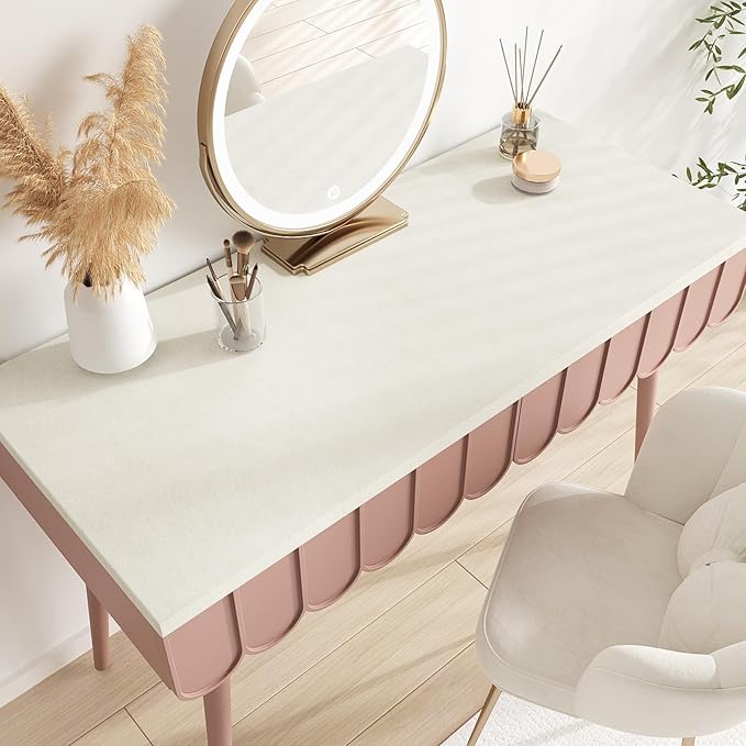 VEELIKE Self Adhesive Off-White Velvet Drawer Liner