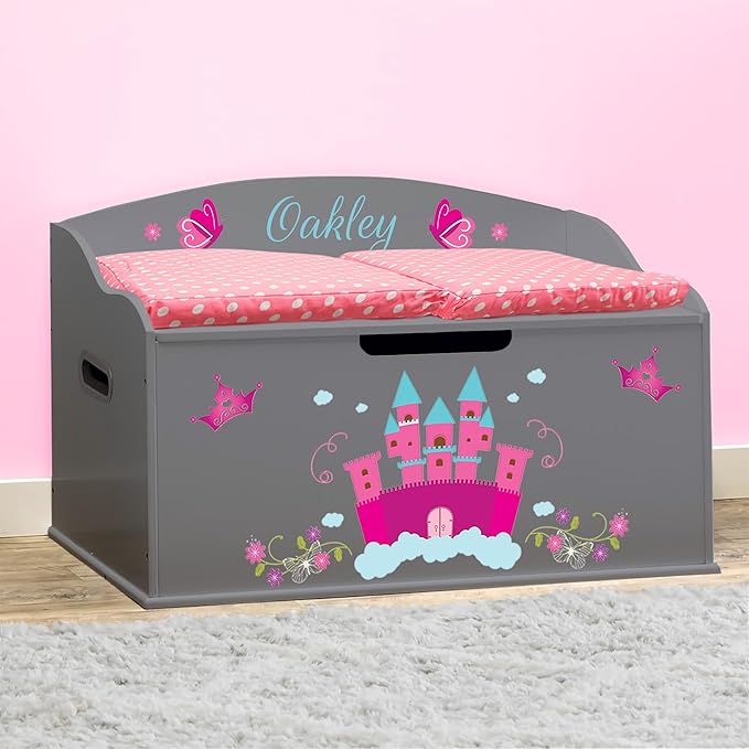 DIBSIES Personalized Creative Wonders Toy Box, 30 x 19.25 x 18 inches,