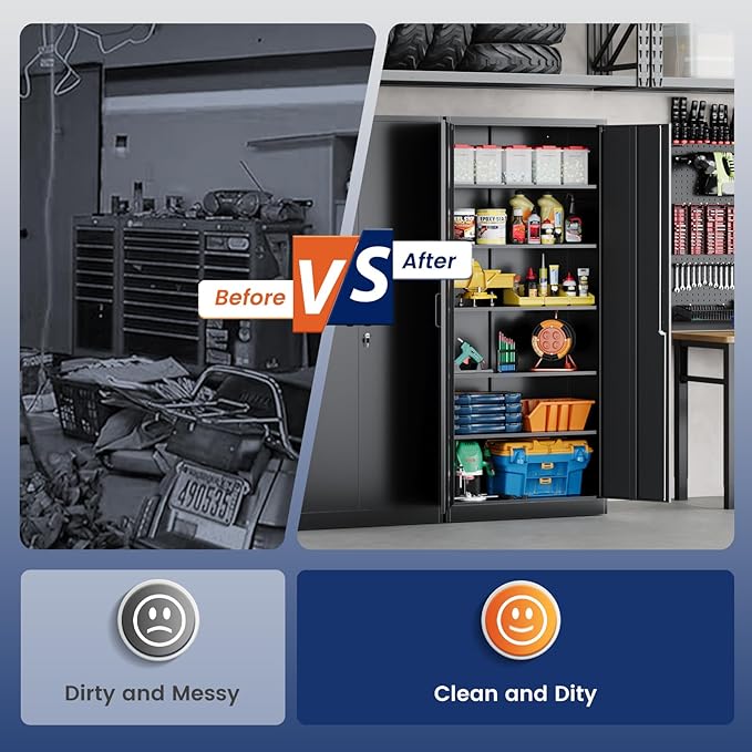 Yizosh Metal Storage Cabinet