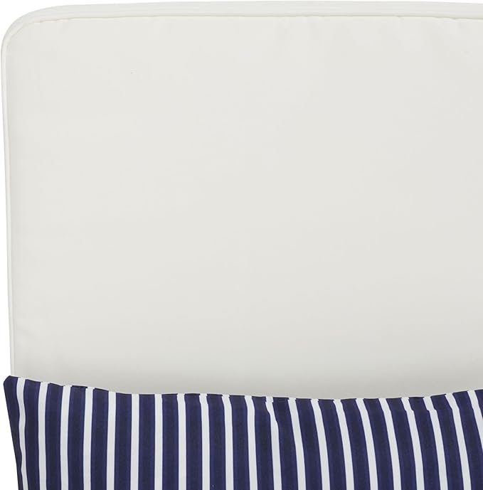SAFAVIEH Outdoor Collection Palmdale Grey Solid Wood/Beige Cushion