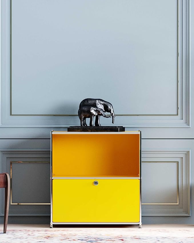 32.5-Inch Flip-Top Side Table & Buffet Cabinet
