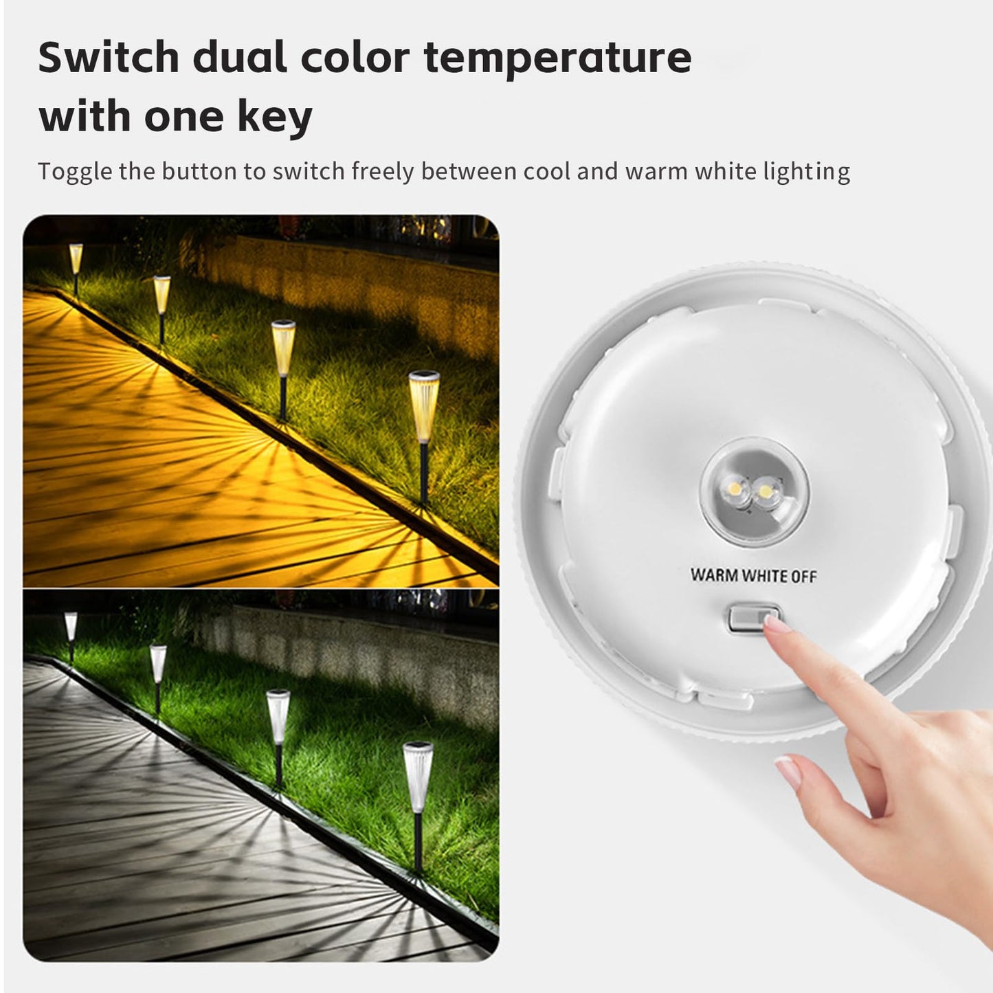Hollow Solar Garden Lights Outdoor Landscape Courtyard Atmosphere Decorative Ground-Mounted Lawn Lights Solar Pathway Lights 2 Pack