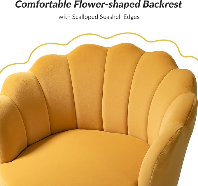 HULALA HOME Velvet Accent Chairs Set of 2