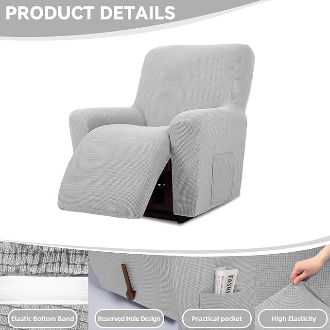 Cupuamon Recliner Chair Covers, Lazy Boy Recliner Covers Stretch Reclining