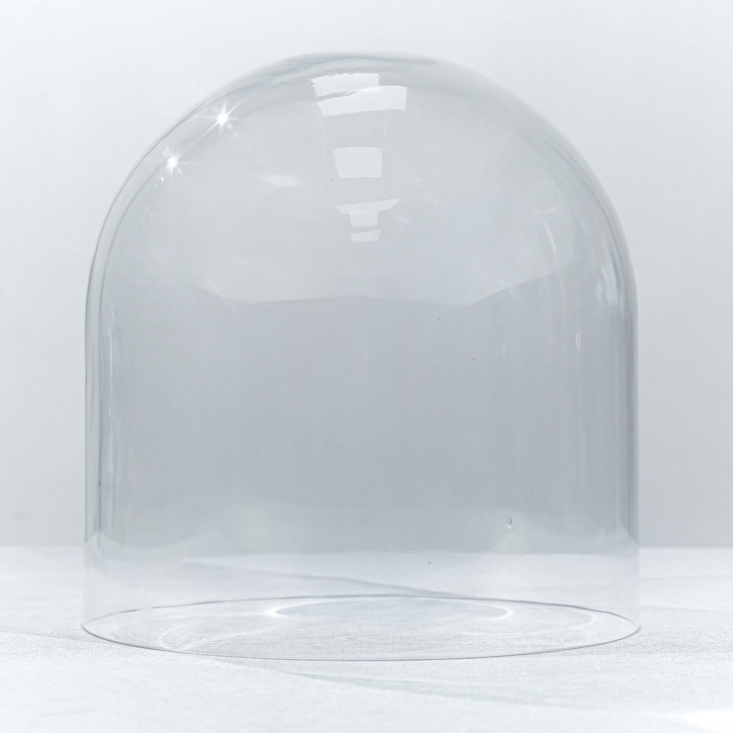CYS EXCEL Glass Cloche Dome (H:10" D:9.75") | Multiple Sizes Decorative Showcase Display for Antique Collectibles | Bell Jar Terrarium & Dessert Cover