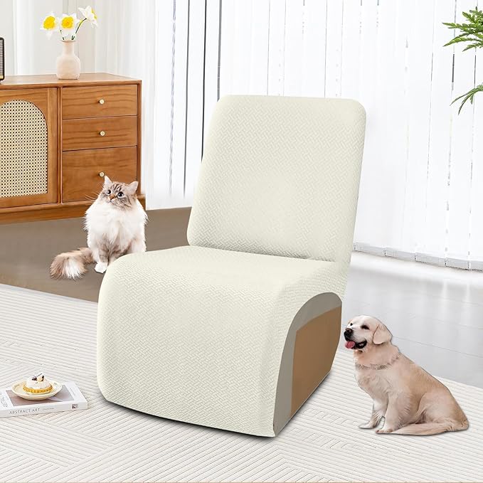 ALIECOM 100% Waterproof Recliner Sectional Couch Covers L Shape Stretch Corner