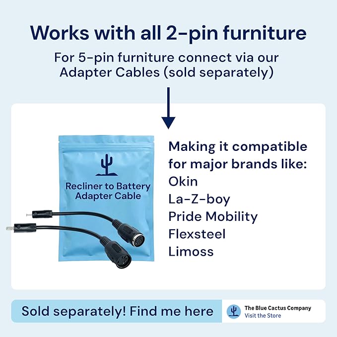 Blue Cactus Recliner Battery Life Extender Kit