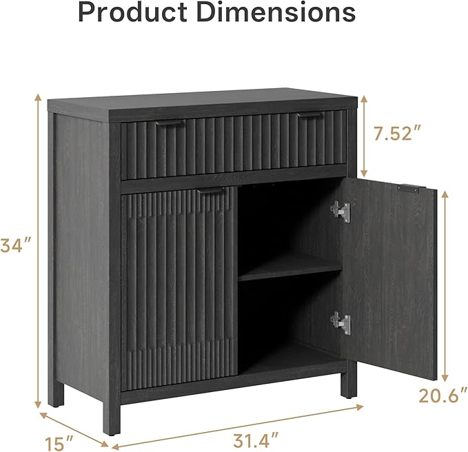 Fatmok Fluted Buffet Cabinet