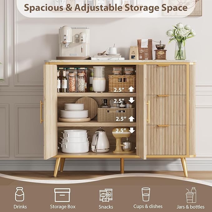 47.3" Modern Buffet Cabinet