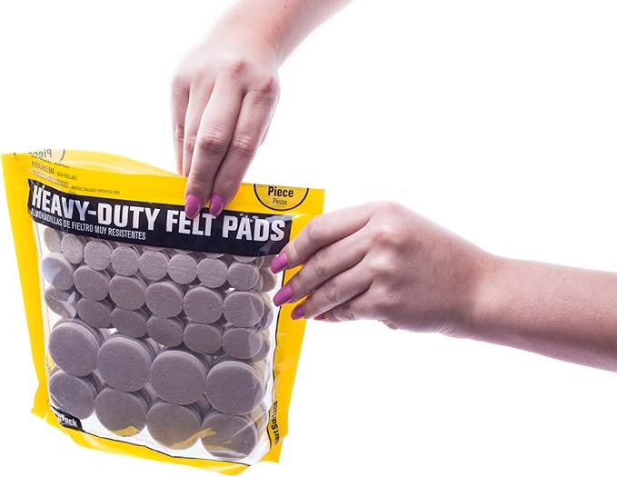 Smart Surface 8850 Heavy Duty Self Adhesive Furniture Felt Pads 3/4-Inch