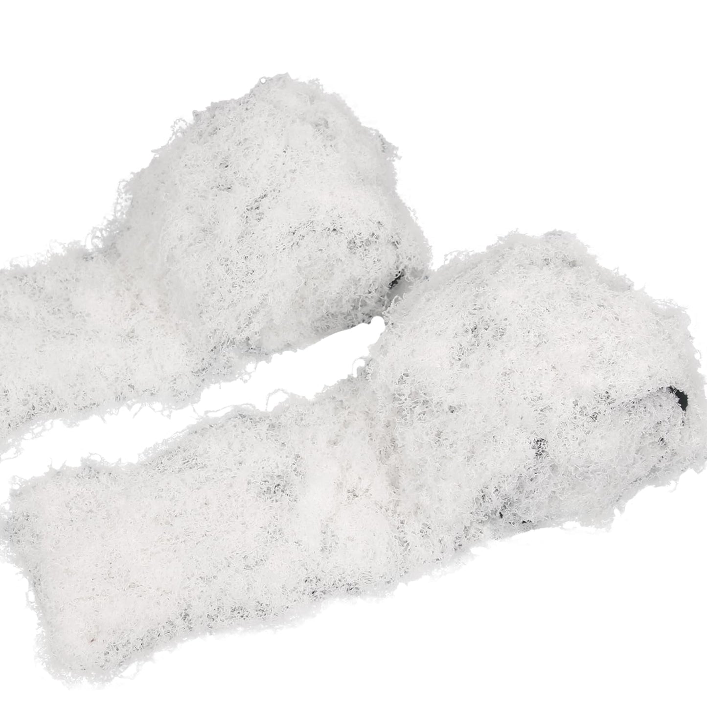 FAICOIA 2 Pcs Fake Moss Table Runner Rolls for Decoration 4" x 47" Artificial Moss for Plants Indoor White Faux Grass for Planters Crafts DIY Table Centerpieces Fairy Garden Floral Wedding 10 x 120cm