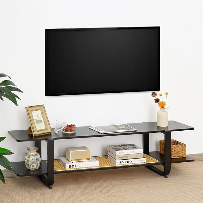 Bamboo TV Stand for TVs up to 65", Accent Entertainment Center