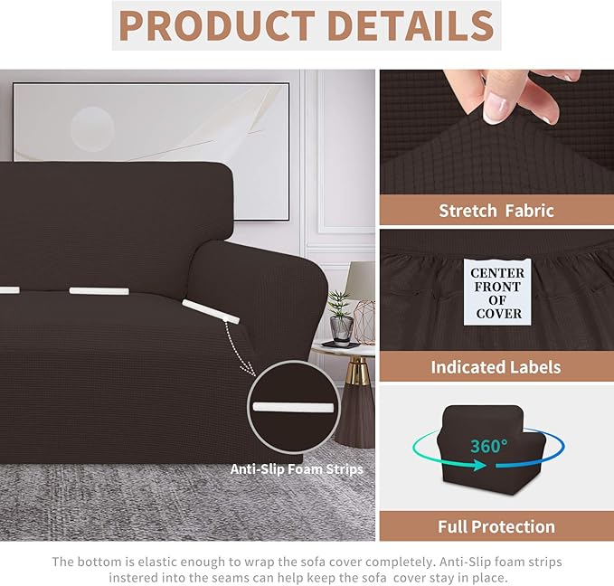 Easy-Going 100% Waterproof Chair Couch Cover, Dual Waterproof Sofa Cover