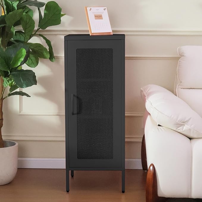 Slim Metal Storage Cabinet