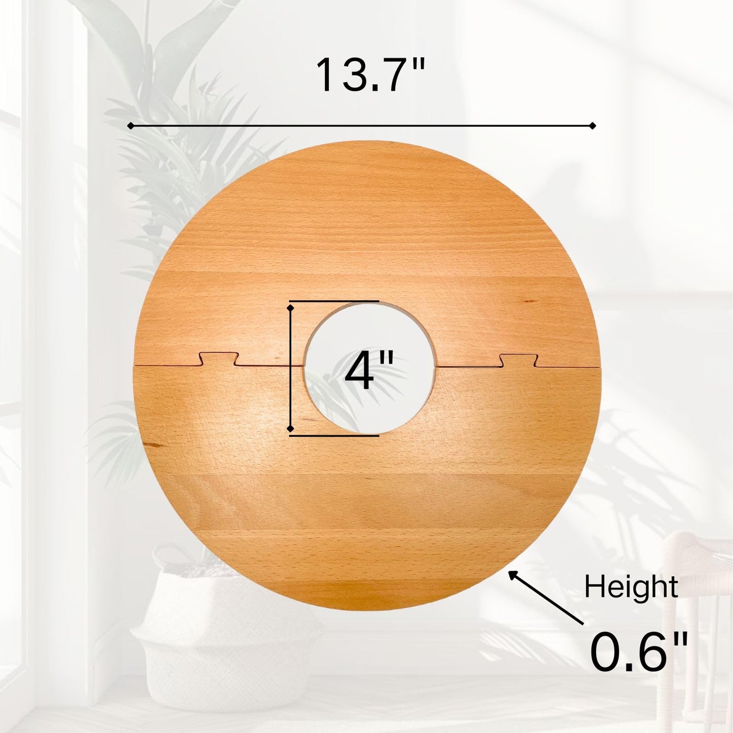 QUTIING 13.7 Inch Plant Pot Grid from Animals, Wooden Plant Pot Cover, Indoor Plant Protector from Cats, Flowerpot Decorative Cover.