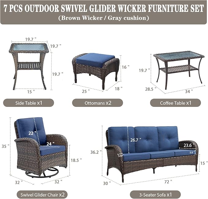 Belord Wicker Outdoor Furniture Set