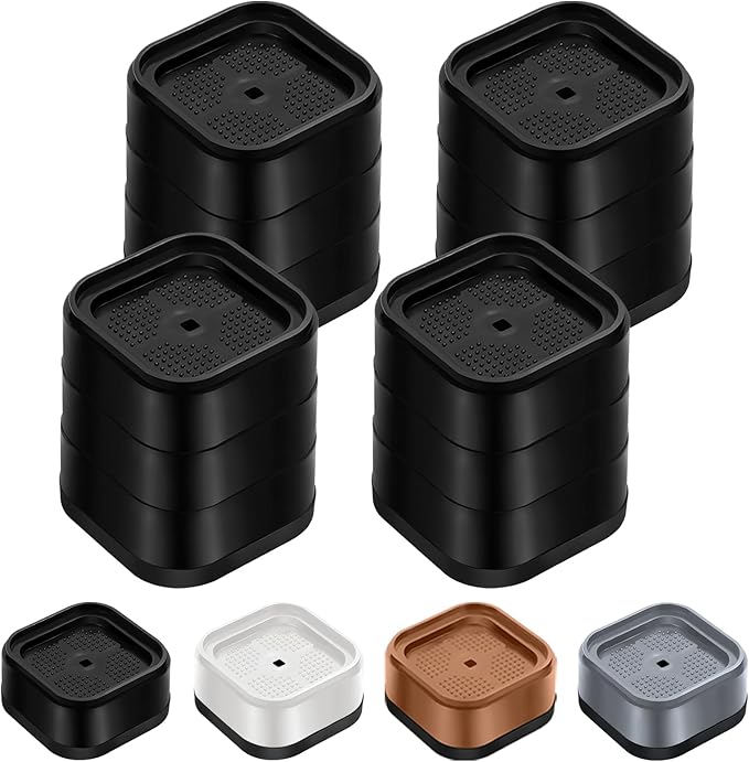 Furniture Risers Adjustable Bed Risers Heavy Duty Lifts Height 3", Square