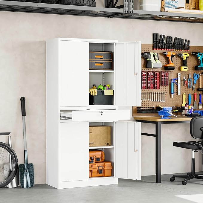 Yizosh Metal Garage Storage Cabinet