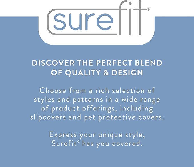 SureFit Cove Cotton Canvas Long Dining Room Chair Covers, Dining Chair Cover