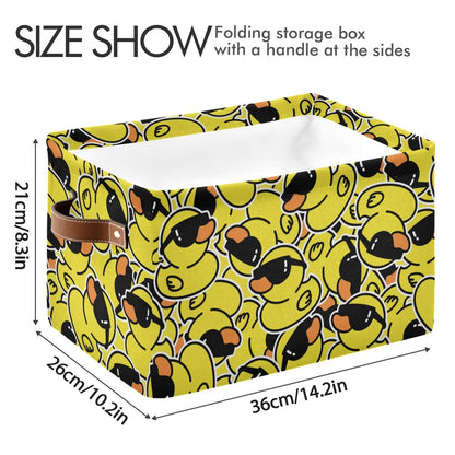 Duck Rectangular Storage Basket Organizer Bin Shelf Baskets For Clothes Gifts For Home Office Dorm