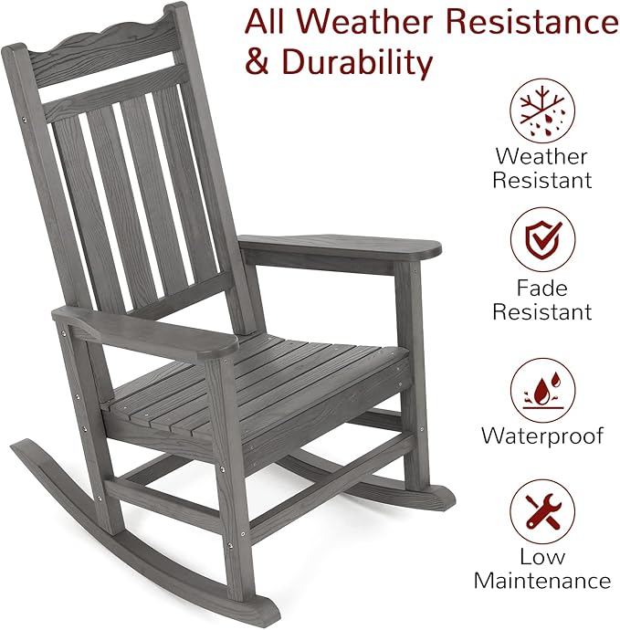 Stoog All-Weather Outdoor & Indoor Rocking Chairs Set of 2