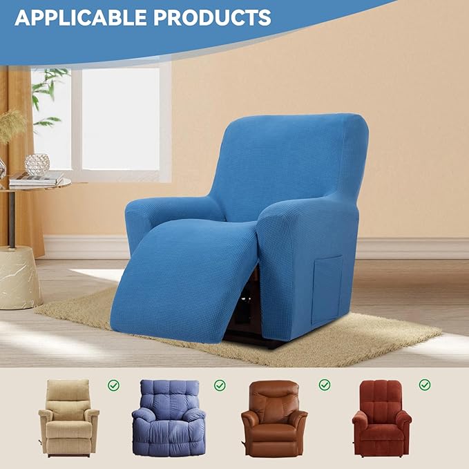 Cupuamon Recliner Chair Covers, Lazy Boy Recliner Covers Stretch Reclining