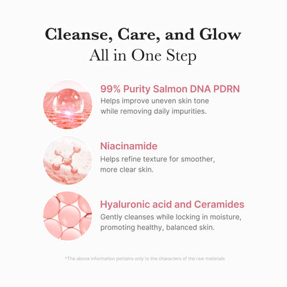 medicube PDRN Marshmallow Whip Cleanser | Face Wash, Cleansing Foam for Pore Care & Uneven Skin Tone | Gentle Daily Deep Cleansing | Hydrating and Nourishing Facial Cleanser | Korean Skincare