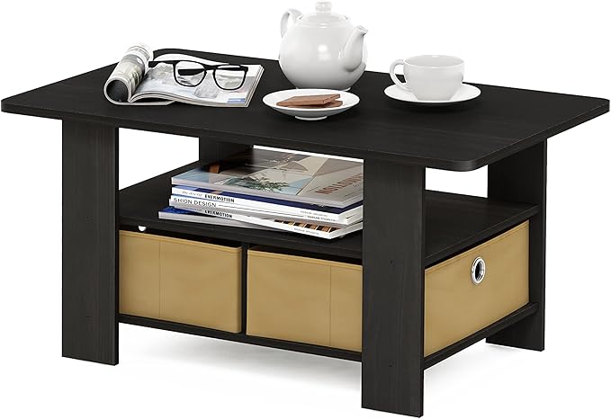Furinno Andrey Coffee Table, Small Modern Center Table