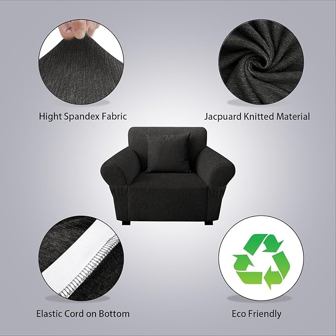 Armchair Slipcover with 1 Pillow Cover