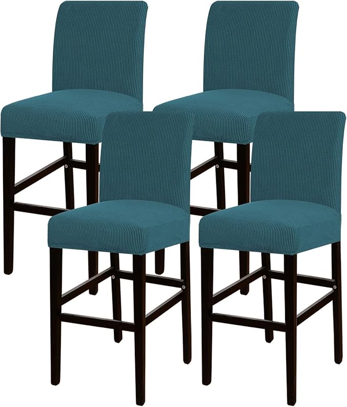 Turquoize Stretch Bar Stool Cover Counter Stool Pub Chair Slipcover