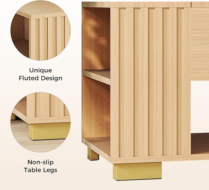 COMHOMA Lift Top Coffee Tables for Living Room, Adjustable Wooden Tea Table for