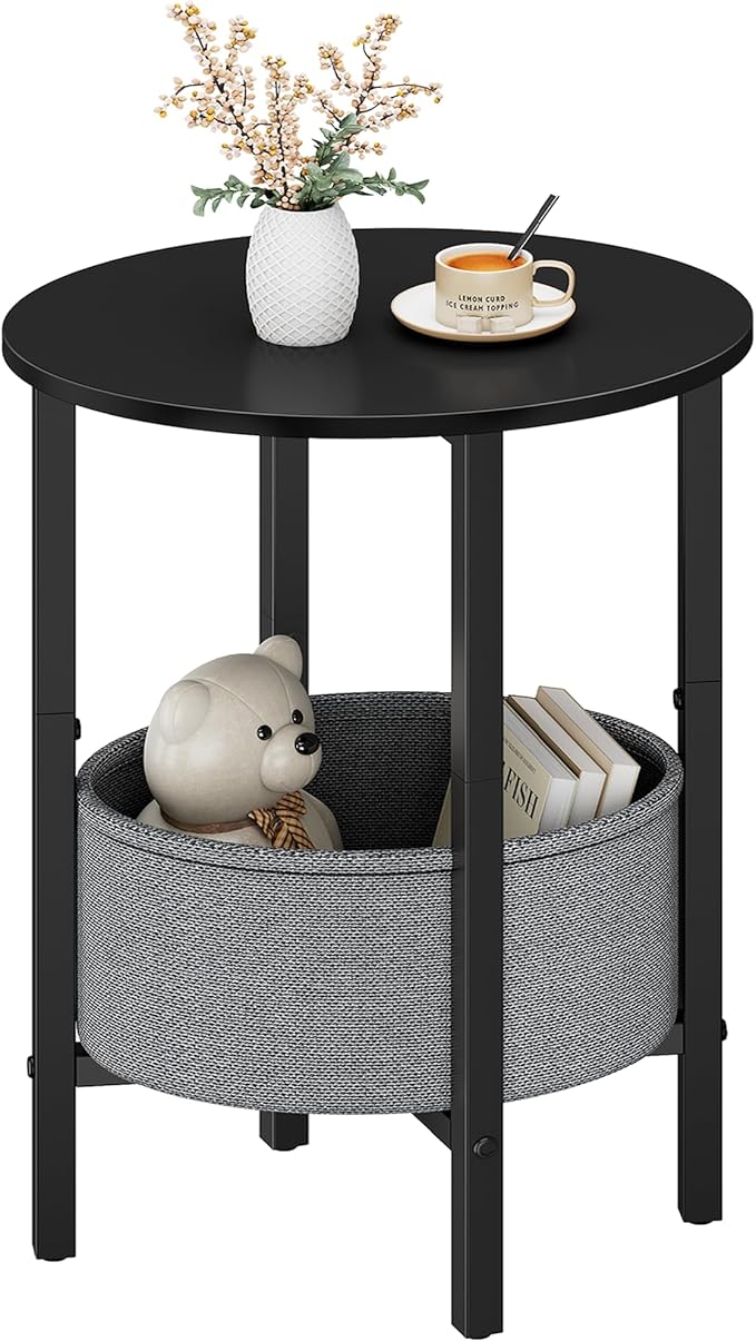 Vagusicc Round Side Table End Table