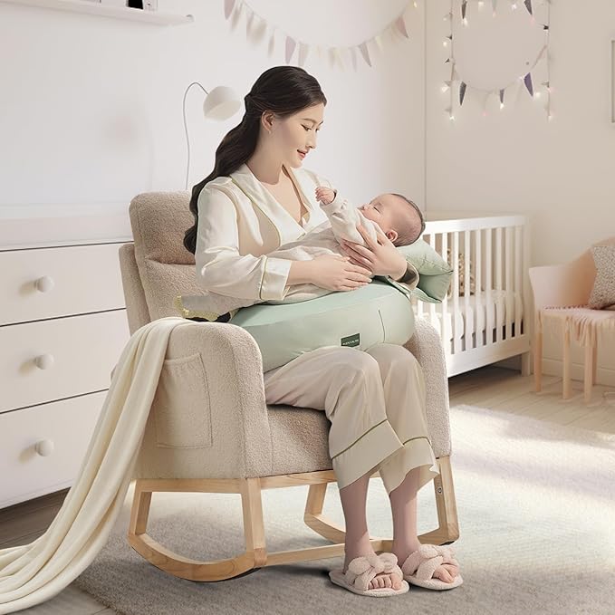 GAOMON Rocking Chair Glider for Nursery, Comfy Rocker Nursery