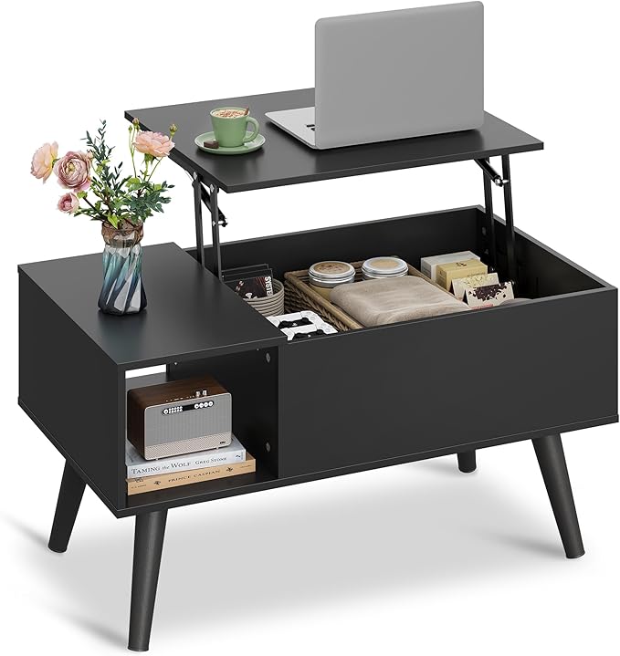 WLIVE Coffee Table for Living Room, Small Coffee Table