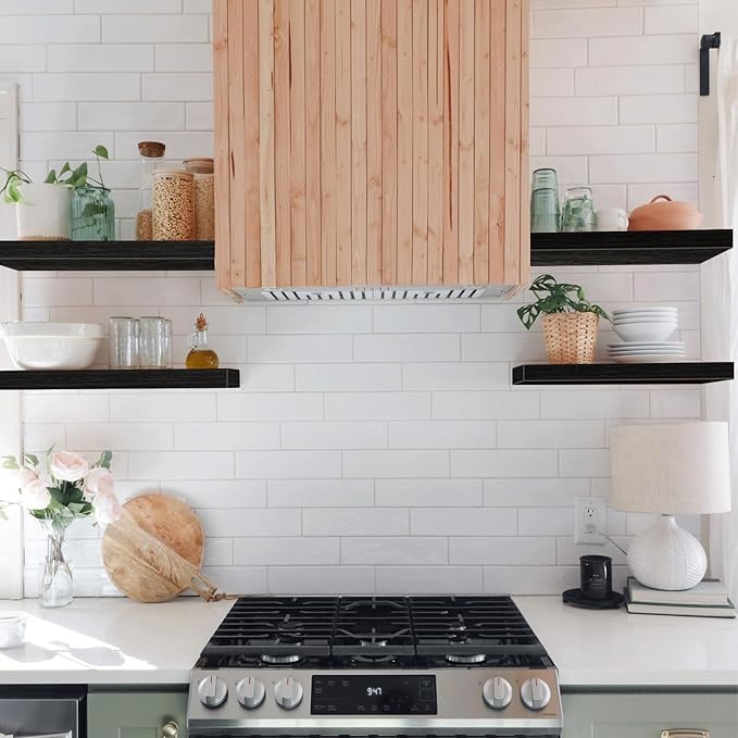 QEEIG Floating Shelves for Wall Bathroom Shelf Bedroom Kitchen Living Room