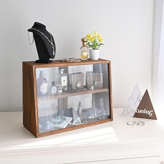 MOOCA Wood and Glass Display Case