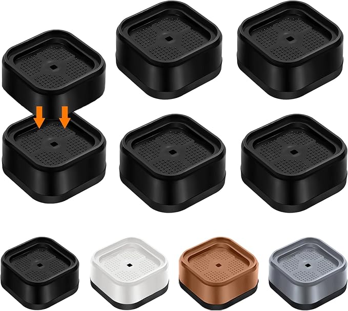 shouwuhho 4 Pack Furniture Risers Adjustable Bed Risers Heavy Duty Lifts Height