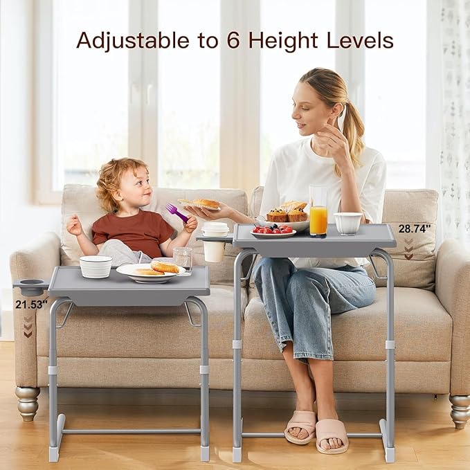 HUANUO Adjustable TV Tray Table