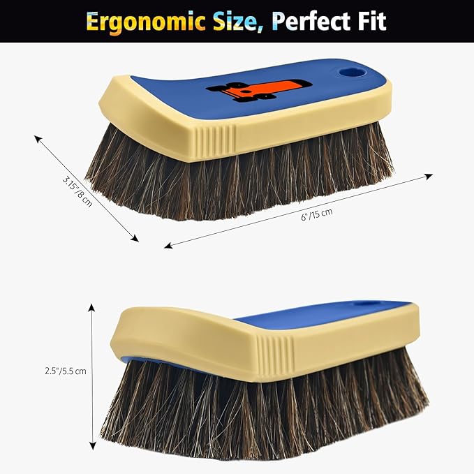 YeewayVeh Horse Hair Leather Cleaning Brush